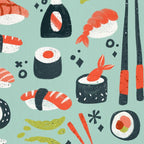 Sushi Dreams - Mint Coffee Mug Gallery Image 2