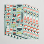 Sushi Dreams - Mint Wrapping Paper Gallery Image 3