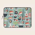 Sushi Dreams - Mint Laptop Sleeve Gallery Image 1