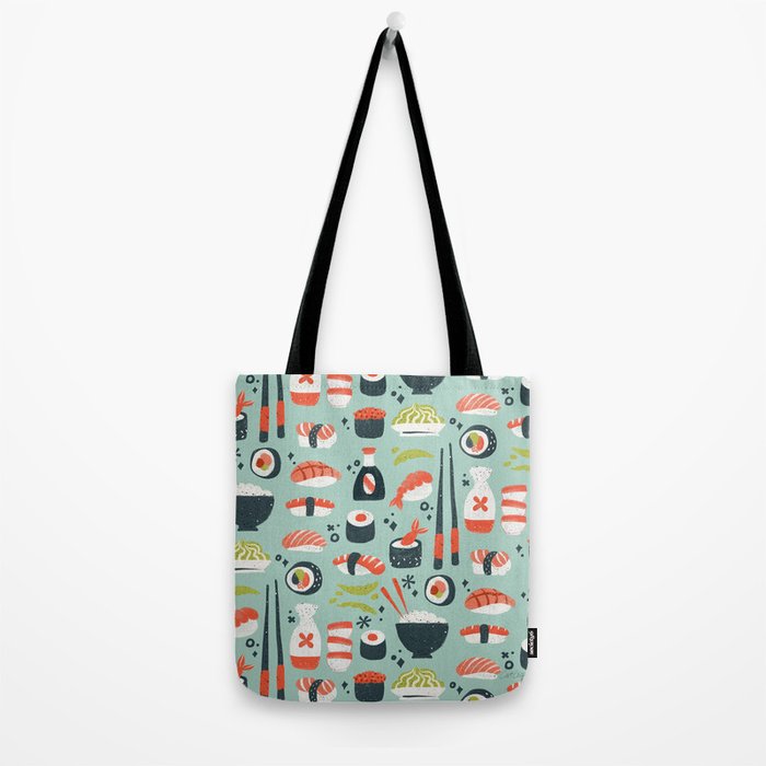 Sushi Dreams - Mint Tote Bag Gallery Image 2