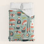 Sushi Dreams - Mint Comforter Gallery Image 6