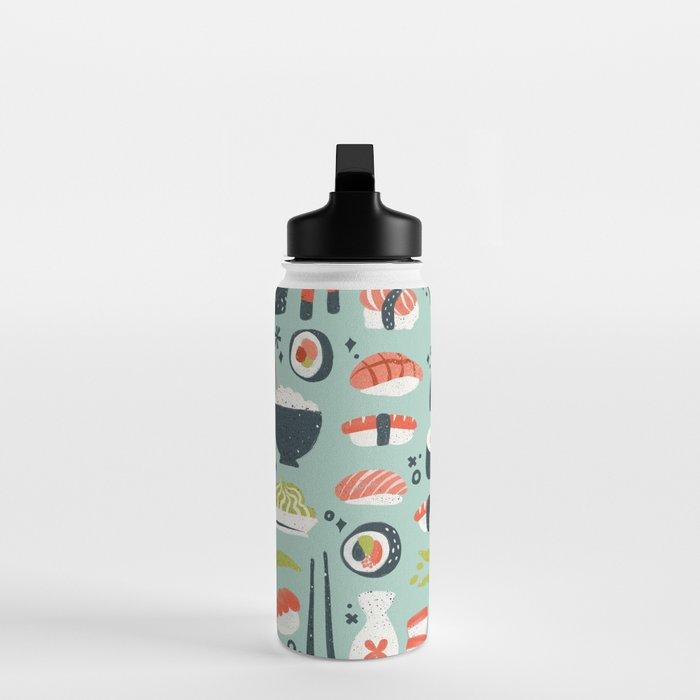 Sushi Dreams - Mint Water Bottle Gallery Image 3