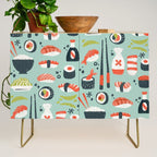 Sushi Dreams - Mint Credenza Gallery Image 1
