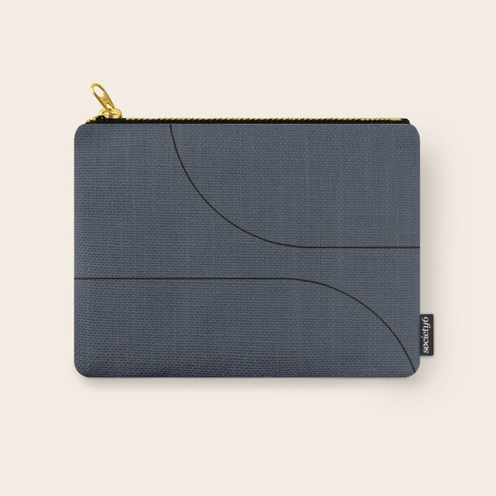 Modern Minimal Line Abstract XXXI Carry All Pouch Gallery Image 1