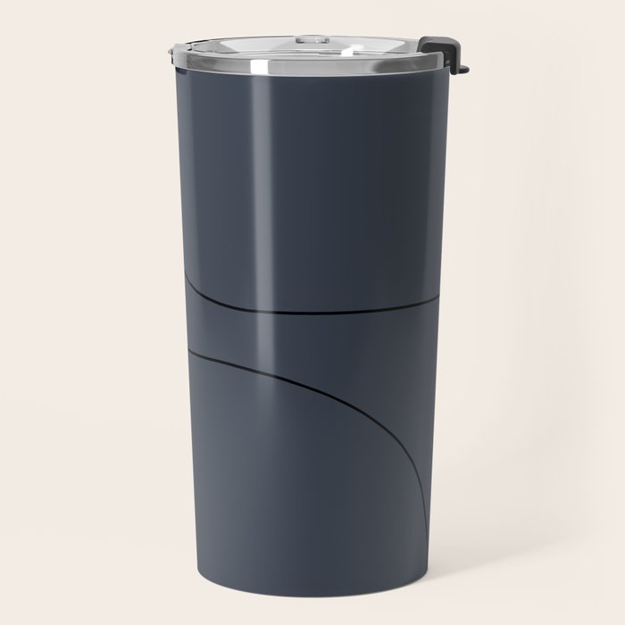Modern Minimal Line Abstract XXXI Travel Mug Gallery Image 2