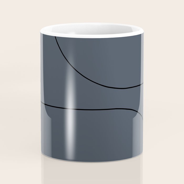 Modern Minimal Line Abstract XXXI Coffee Mug Gallery Image 4
