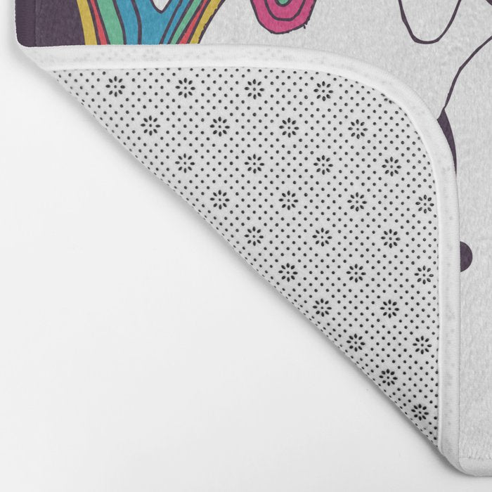 Psychedelic Planet Bath Mat Gallery Image 2