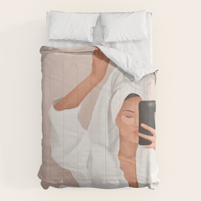 Morning Selfie Comforter Gallery Image 1