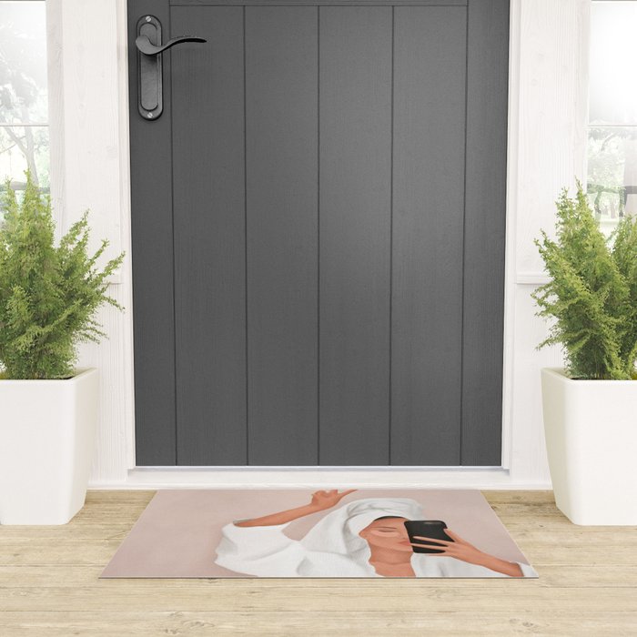 Morning Selfie Welcome Mat Gallery Image 3
