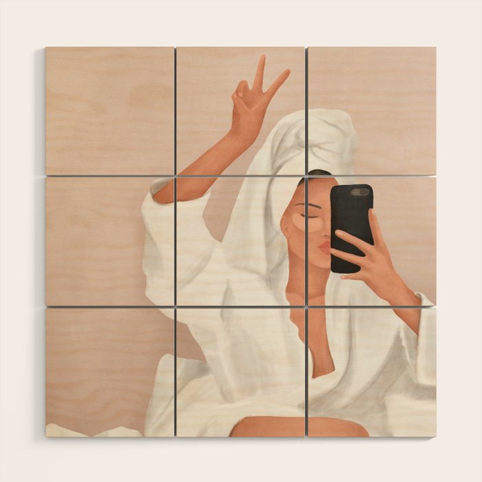 Morning Selfie Wood Wall Art Gallery Image 1