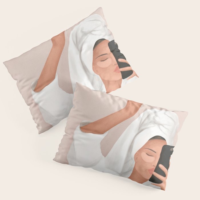 Morning Selfie Pillow Sham Gallery Image 1