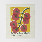 Fresh Tomatoes, Farmers Market Throw Blanket Gallery Image 2