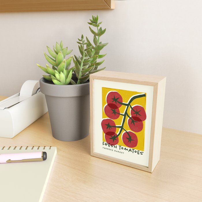 Fresh Tomatoes, Farmers Market Mini Art Print Gallery Image 2
