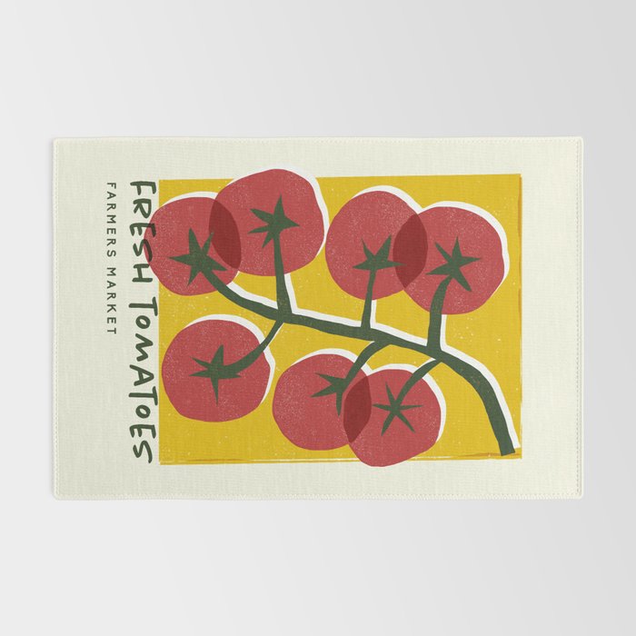 Fresh Tomatoes, Farmers Market Rug Gallery Image 2