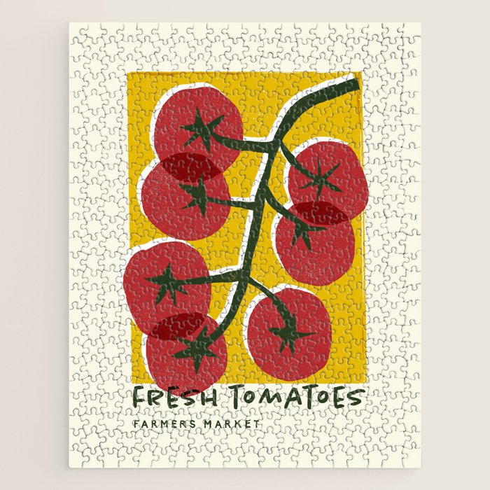 Fresh Tomatoes, Farmers Market Jigsaw Puzzle Gallery Image 1