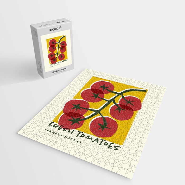 Fresh Tomatoes, Farmers Market Jigsaw Puzzle Gallery Image 2