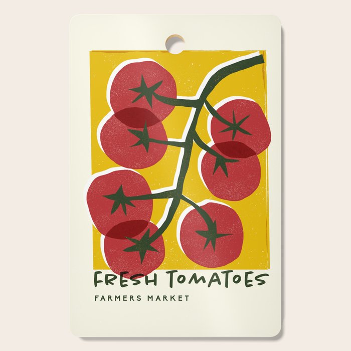 Fresh Tomatoes, Farmers Market Cutting Board Gallery Image 1