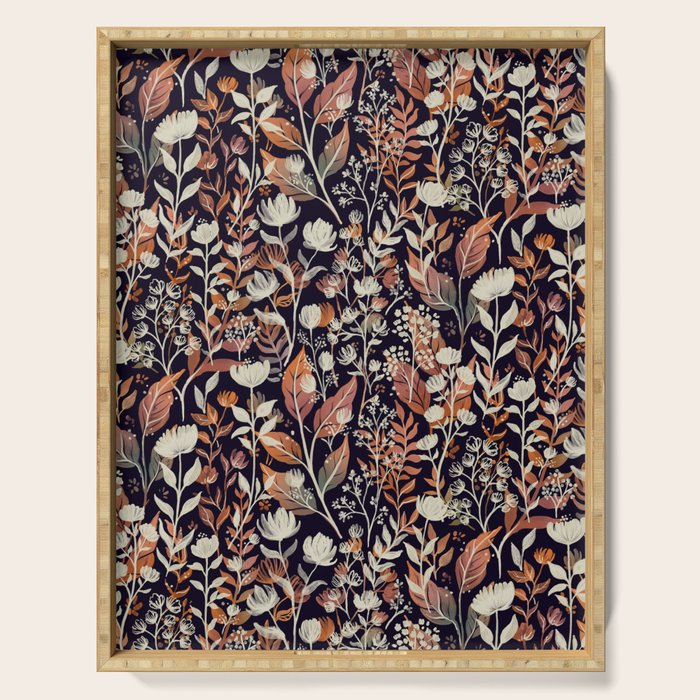 Moody Blooms Ditsy Autumn Serving Tray Gallery Image 1