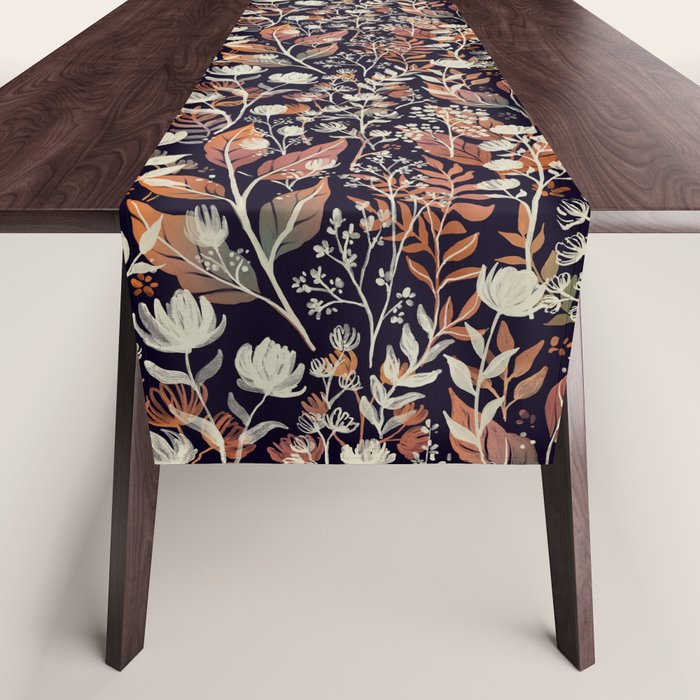 Moody Blooms Ditsy Autumn Table Runner Gallery Image 1