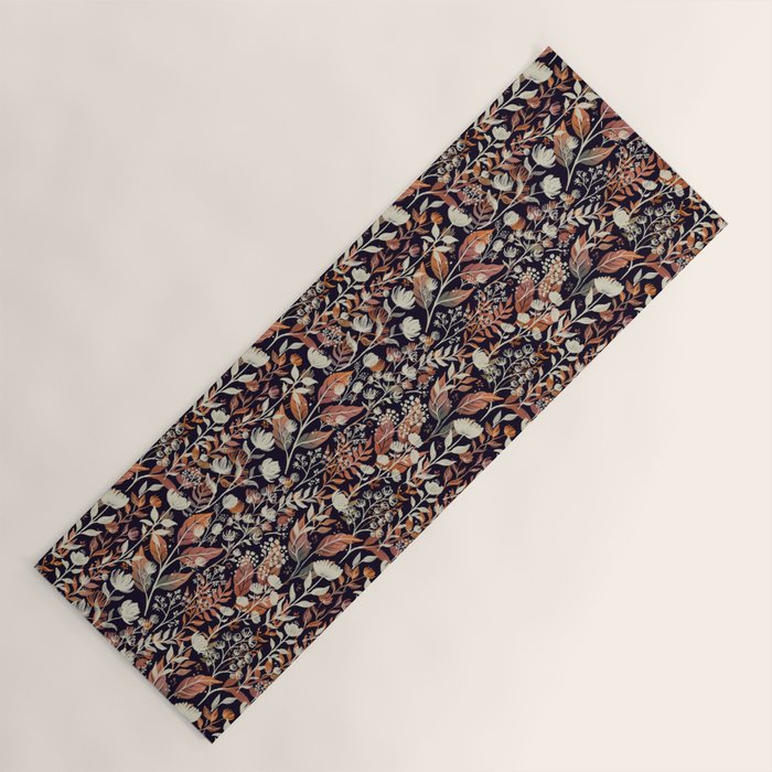 Moody Blooms Ditsy Autumn Yoga Mat Gallery Image 1