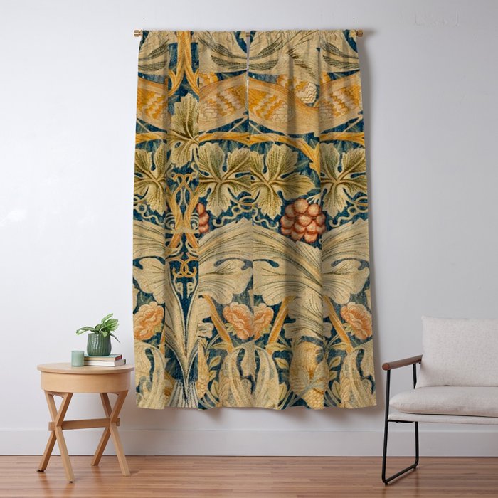 William Morris Antique Acanthus & and Vine  Window Curtain Gallery Image 5