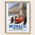 1965 Monaco Grand Prix Racing Poster Serving Tray Gallery Image 1