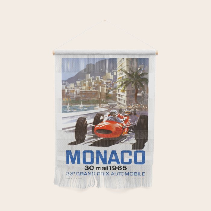 1965 Monaco Grand Prix Racing Poster Wall Hanging Gallery Image 1