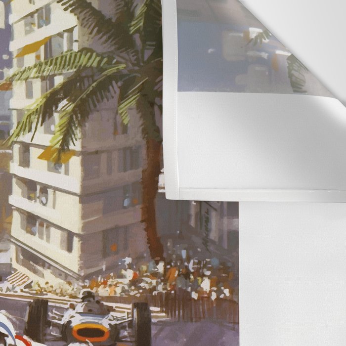 1965 Monaco Grand Prix Racing Poster Wall Tapestry Gallery Image 3