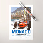 1965 Monaco Grand Prix Racing Poster Wrapping Paper Gallery Image 1