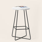 1965 Monaco Grand Prix Racing Poster Stool Gallery Image 1