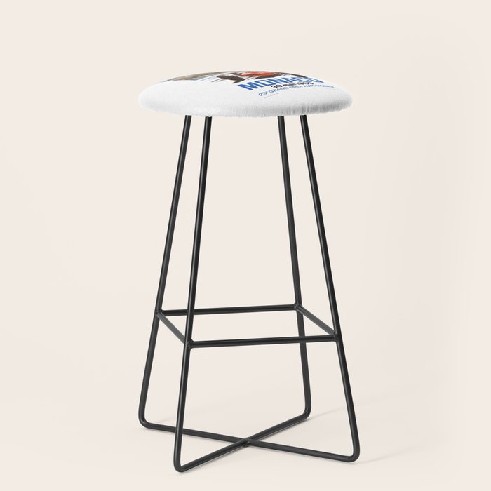 1965 Monaco Grand Prix Racing Poster Stool Gallery Image 1