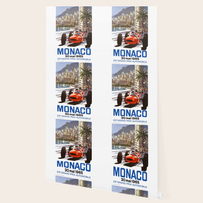 1965 Monaco Grand Prix Racing Poster Wallpaper Gallery Image 2