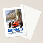 1965 Monaco Grand Prix Racing Poster Stationery Card Gallery Image 2
