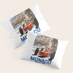 1965 Monaco Grand Prix Racing Poster Pillow Sham Gallery Image 3