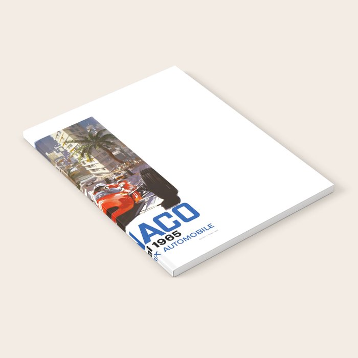 1965 Monaco Grand Prix Racing Poster Notebook Gallery Image 1