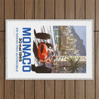1965 Monaco Grand Prix Racing Poster Outdoor Rug Gallery Image 1