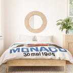 1965 Monaco Grand Prix Racing Poster Duvet Cover Gallery Image 3