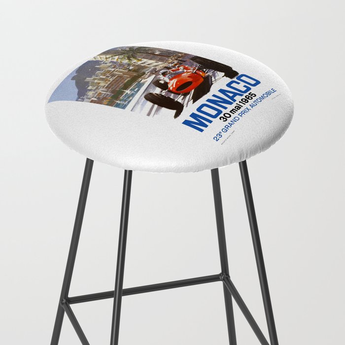 1965 Monaco Grand Prix Racing Poster Stool Gallery Image 2