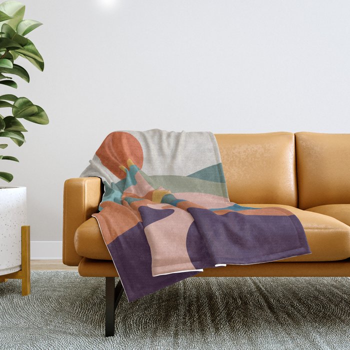 Cat Landscape 65 Throw Blanket Gallery Image 1