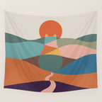 Cat Landscape 65 Wall Tapestry Gallery Image 4