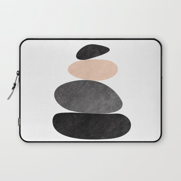 Peaceful, Zen, Balance, Geometric Art Laptop Sleeve Gallery Image 1