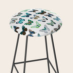 Green and Blue Butterflies Stool Gallery Image 2