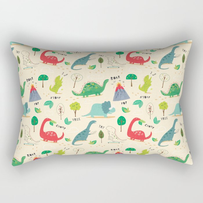 ROOOARSOME!! Rectangular Pillow Gallery Image 1