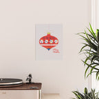 Festive red retro bauble Poster Gallery Image 2