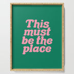 This Must Be The Place - Green Pink Serving Tray Gallery Image 1