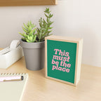 This Must Be The Place - Green Pink Mini Art Print Gallery Image 2