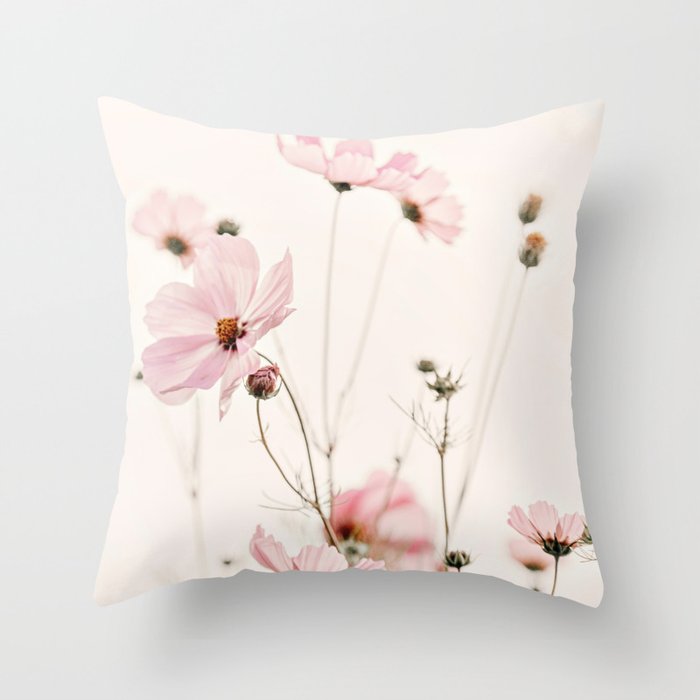 COSMEA DANCING CREME BEIGE Throw Pillow Gallery Image 6