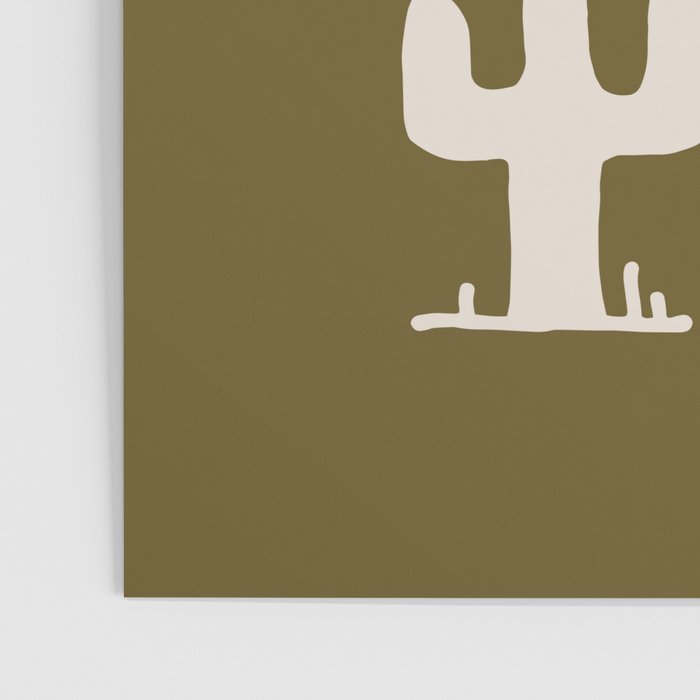 saguaro silent disco - olive Poster Gallery Image 3
