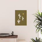 saguaro silent disco - olive Poster Gallery Image 2