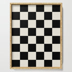 Checkered (Black Cream) Serving Tray Gallery Image 1